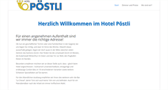 Desktop Screenshot of hotelpoestli.ch