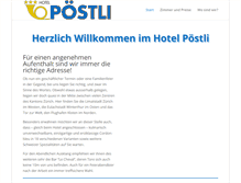 Tablet Screenshot of hotelpoestli.ch